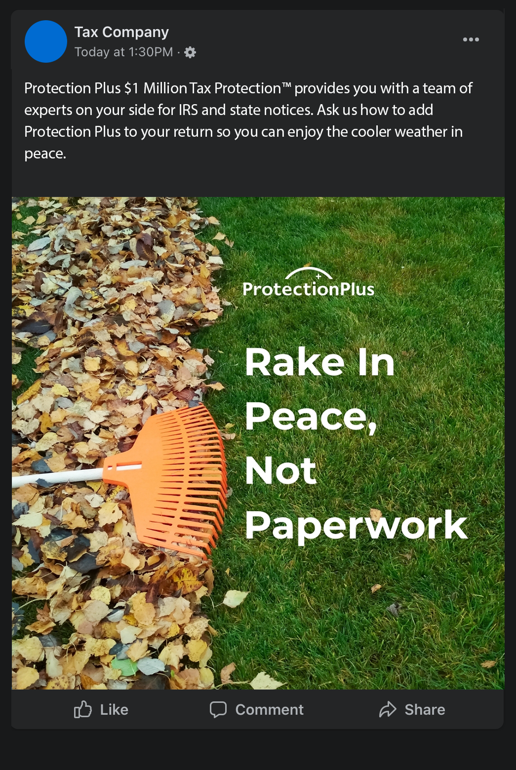 Rake in Peace, Not Paperwork perReturn