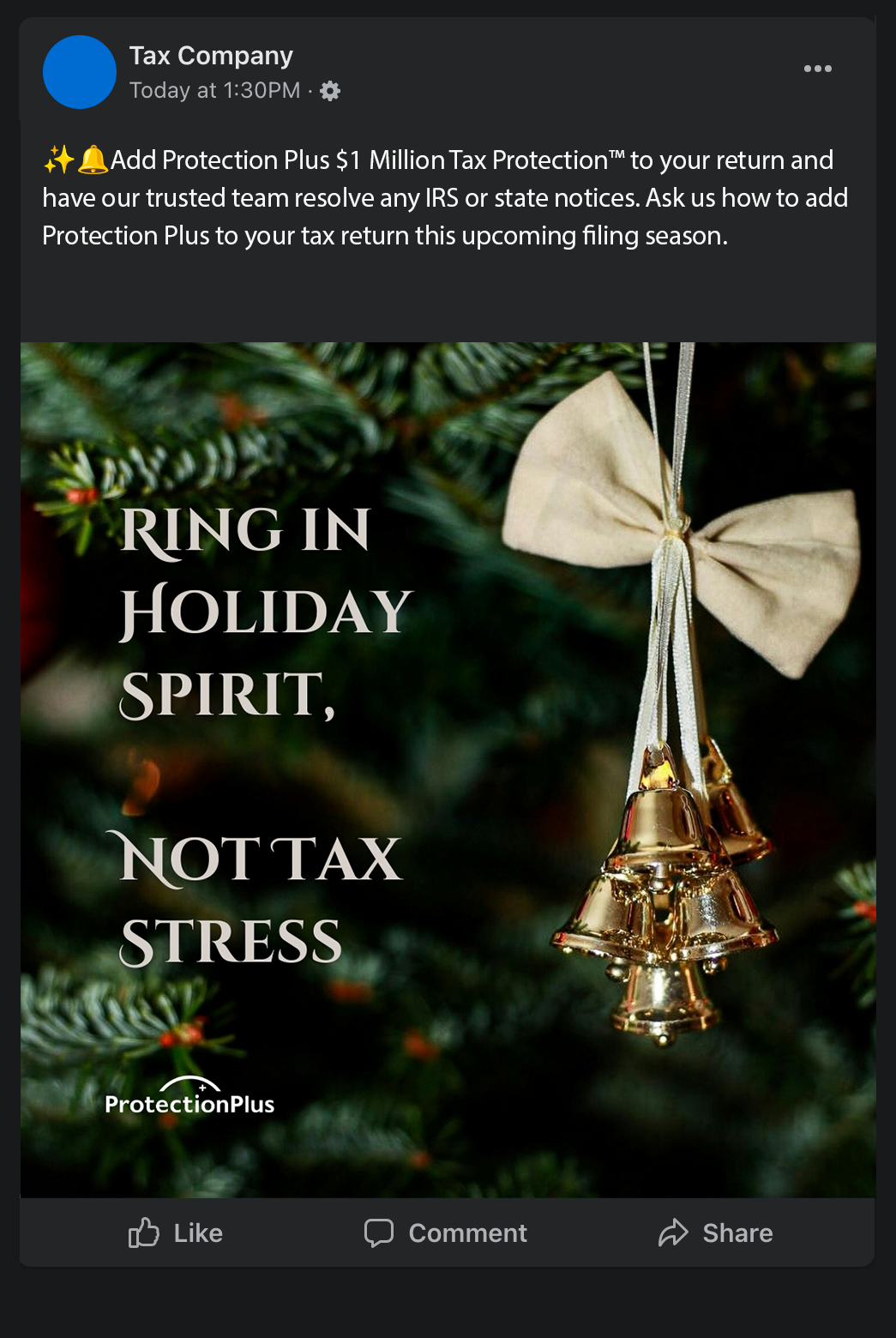 Ring in Holiday Spirit, Not Tax Stress
