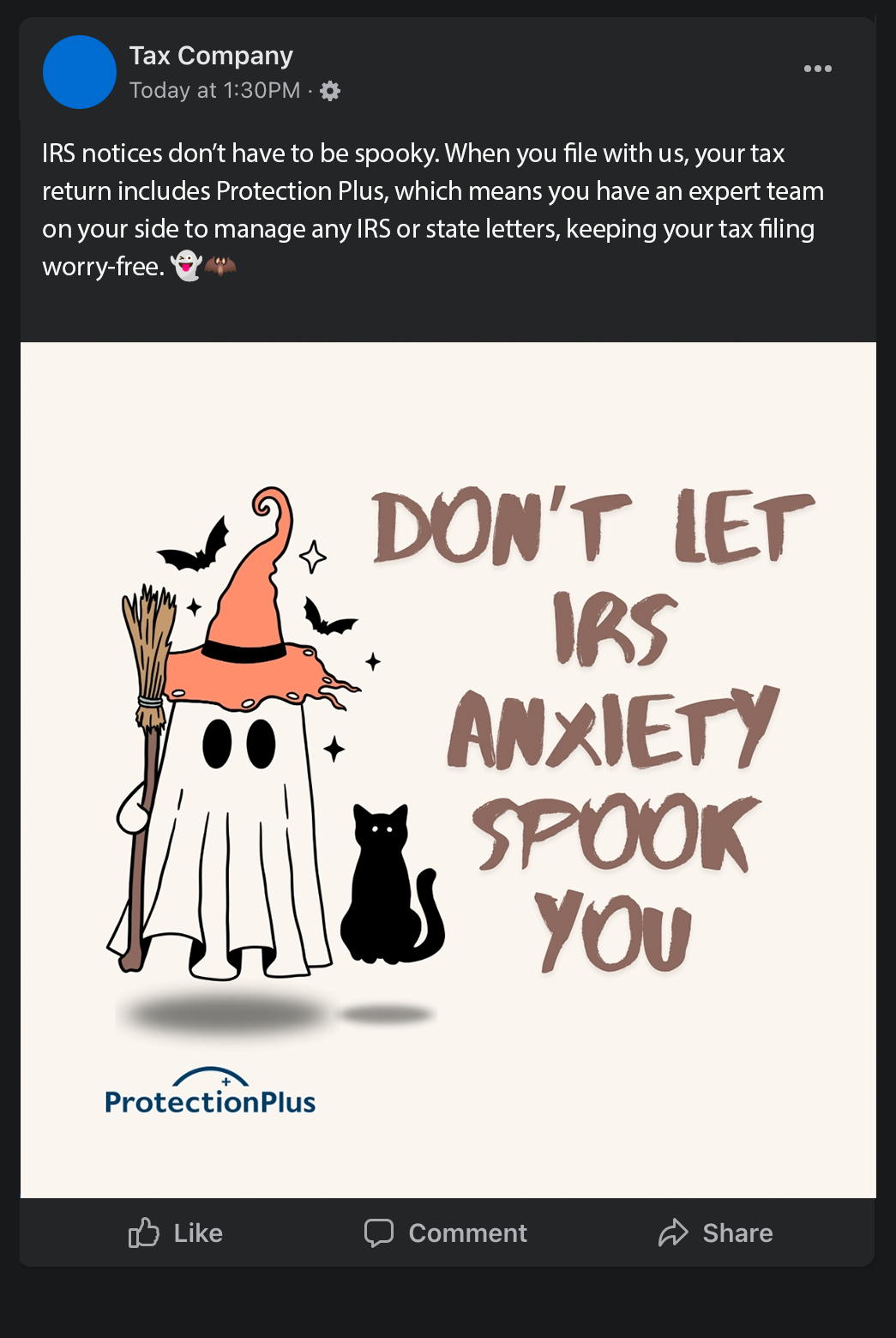Don't Let IRS Spook You Firm